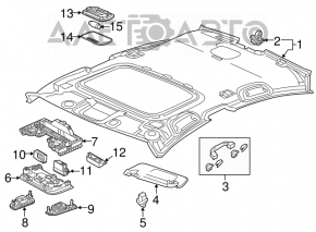 Capota dreapta Acura ILX 13-15 bej