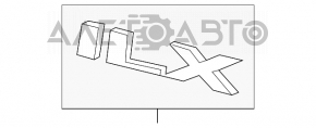 Emblema inscripția capacului portbagajului ILX Acura ILX 13-18