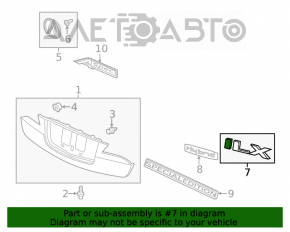 Emblema inscripția capacului portbagajului ILX Acura ILX 13-18