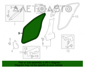 Уплотнитель дверного проема передний правый Acura ILX 13-