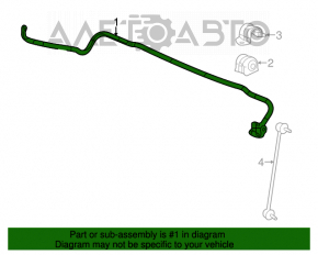 Stabilizatorul frontal pentru Acura ILX 13- 20mm