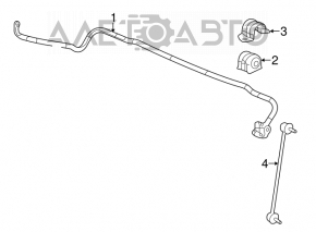 Stabilizatorul frontal pentru Acura ILX 13- 20mm