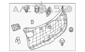 Обшивка двери багажника нижняя Mazda CX-5 13-15 черн