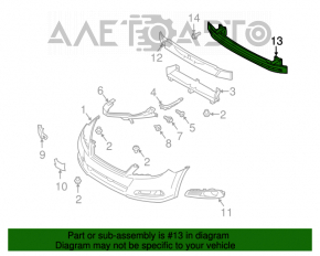 Amplificatorul de bara fata pentru Subaru Outback 10-14