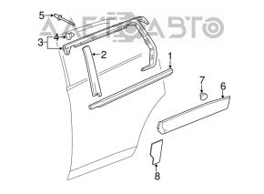 Capac usa inferioara spate dreapta GMC Terrain 10-17 structura