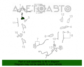 Capacul mânerului exterior stânga față GMC Terrain 10-17