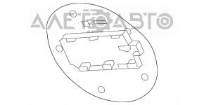 Лючок бензобака с корпусом Chevrolet Equinox 10-17