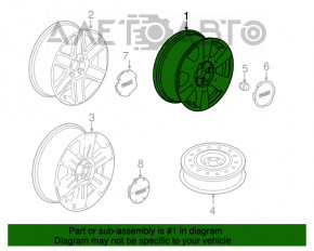 Set de jante R17, 4 bucăți, pentru GMC Terrain 10-17.