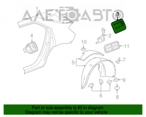 Лючок бензобака с корпусом GMC Terrain 10-17