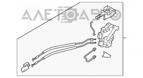 Blocare ușă față dreapta Kia Forte 4d 14-18