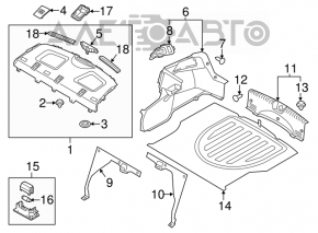 Capacul arcului drept Kia Forte 4d 14-16 pre-restilizare