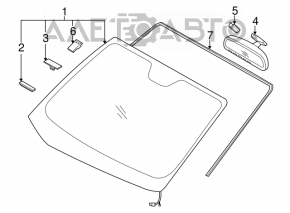 Turnare parbriz Kia Forte 4d 14-18 nou original OEM