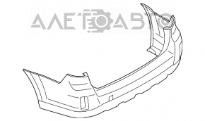 Бампер задний голый Subaru Outback 10-14