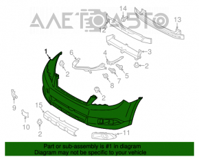 Bara fata goala Subaru Outback 10-12 pre-restilizare.