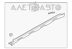 Порог правый Subaru Outback 10-14