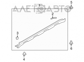 Порог правый Subaru Outback 10-14