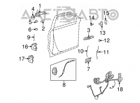 Capac maner exterior fata stanga Chevrolet Equinox 10-17 crom