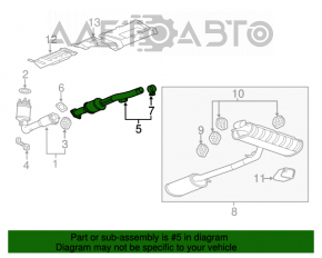 Convertor catalitic inferior Chevrolet Equinox 10-17 2.4