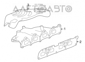 Colector de evacuare pentru GMC Terrain 10-17 2.4