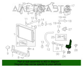 Corpul termostatului Chevrolet Equinox 10-17 2.4