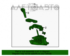 Schimbătorul de viteză pentru Chevrolet Equinox 10-15, cu manetă