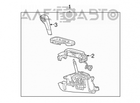 Schimbătorul de viteză pentru Chevrolet Equinox 10-15, cu manetă