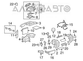 Motorul ventilatorului de încălzire pentru Chevrolet Equinox 10-17