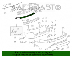 Suportul pentru bara spate, centru sus, Chevrolet Equinox 10-17