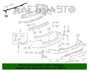 Проводка заднего бампера под парктроники Chevrolet Equinox 10-17