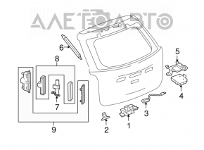 Кнопка открытия двери багажника Chevrolet Equinox 10-17