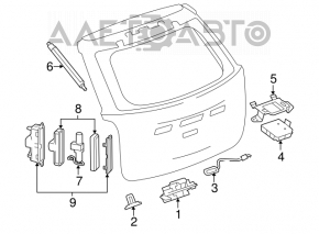 Блок управления электро двери багажника GMC Terrain 10-17