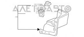 Capacul aripii frontale stânga inferioară Chevrolet Equinox 10-17, structură, zgârietură