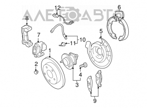 Rulment roata spate dreapta Chevrolet Equinox 10-17 FWD nou, aftermarket GSP