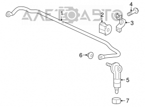 Stabilizator spate pentru GMC Terrain 10-17, 25,5 mm