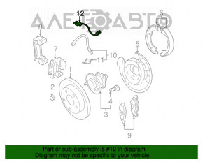 Senzor ABS spate dreapta GMC Terrain 10-17