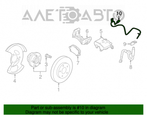 Senzor ABS frontal stânga GMC Terrain 10-17