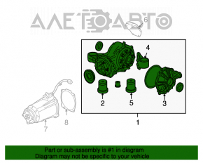 Diferențialul spate reductor Chevrolet Equinox 10-17