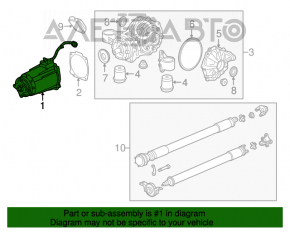 Manșonul diferențialului spate pentru Chevrolet Equinox 10-17