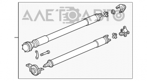 Карданный вал кардан GMC Terrain 10-17 2.4 ржавый