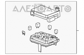 Blocul de siguranțe sub capotă Chevrolet Equinox 10