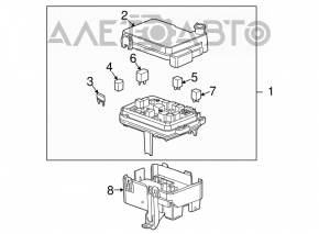 Cablu subcapot cu bloc de siguranțe Chevrolet Equinox 10-17