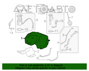 Rezervor de combustibil GMC Terrain 10-17