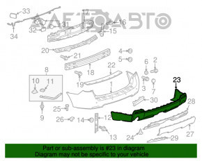 Buza bara din spate a GMC Terrain 10-15 este adaptată pentru un singur tub, structură, suport rupt, zgârietură.