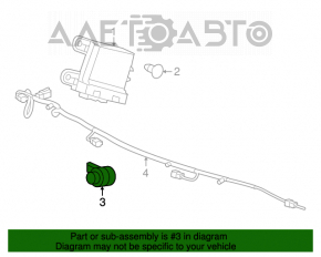 Senzor de parcare frontal pentru Buick Encore 13-19