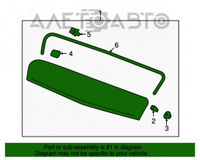 Moldura capotei GMC Terrain 10-15 pre-restilizare