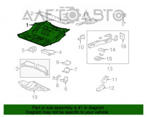 Cutia portbagajului GMC Terrain 10-17 albastră