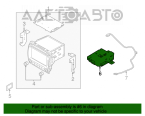 Computer de navigație Kia Forte 4d 14-18