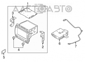 Monitor, display, navigație Kia Forte 4d 14-18