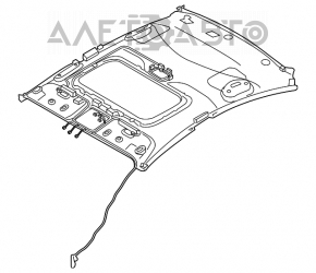 Acoperirea tavanului pentru Kia Forte 4d 14-16, versiunea pre-restilizare, pentru trapa.