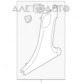 Накладка центральной стойки нижняя правая Kia Forte 4d 14-18